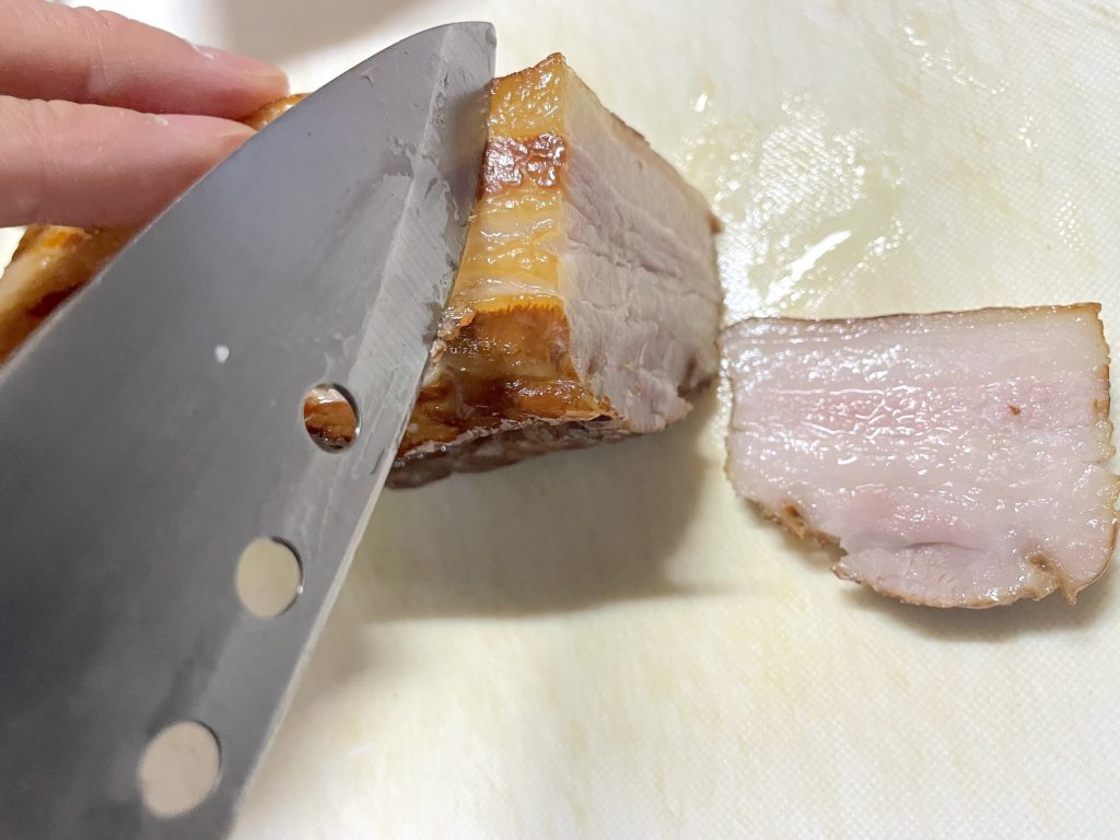 自家製ベーコン断面図