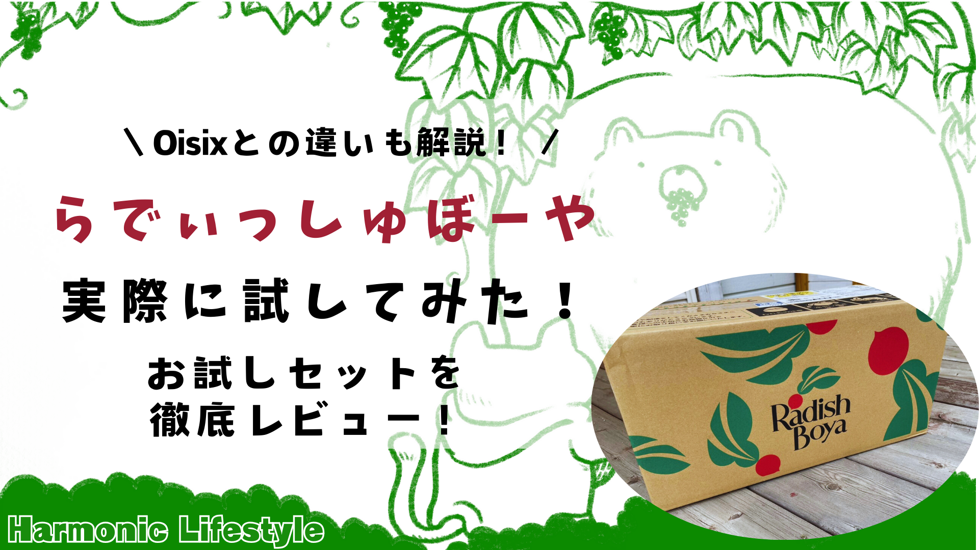 らでぃっしゅぼーやを試してみた！